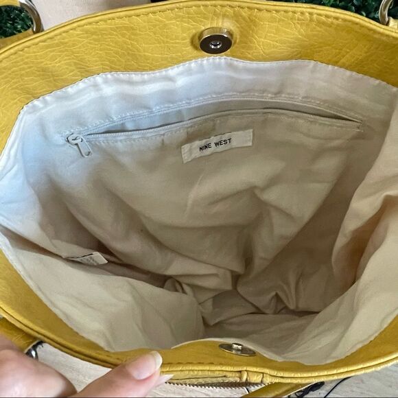 Nine West Yellow Mustard Tote Bag - Picture 9 of 13
